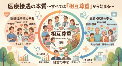 離職とペイシェント・ハラスメントを防ぐ！「選ばれる病院」のトップが実践している、一つのことは 〜医療接遇の本質と相互尊重〜  