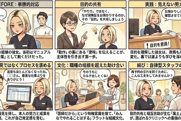 【人材育成】院長の指示出しは不要！未経験スタッフが1年半で自走する秘訣